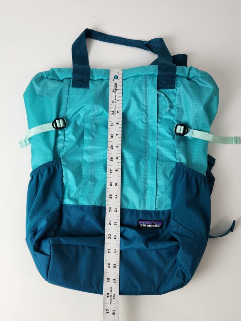 Patagonia Backpack Light Blue Lightweight Travel Tote Pack Packable STY48808 - Picture 16 of 16